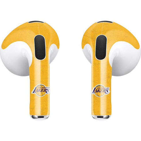 NBA Los Angeles Lakers Distressed Apple AirPods (3rd Gen 2021) Skin