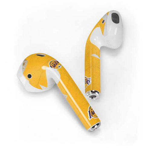 NBA Los Angeles Lakers Distressed Apple AirPods Skin