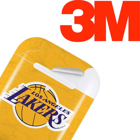 NBA Los Angeles Lakers Distressed Apple AirPods Skin