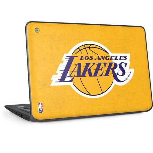 NBA Los Angeles Lakers Distressed HP Chromebook Skin