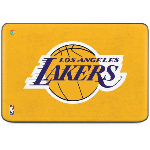 NBA Los Angeles Lakers Distressed HP Chromebook Skin