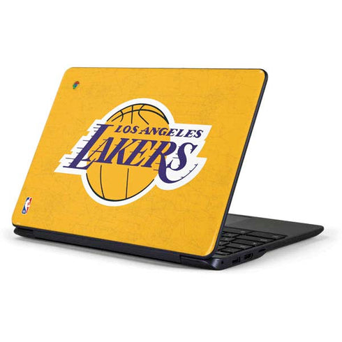 NBA Los Angeles Lakers Distressed Samsung Chromebook Skin