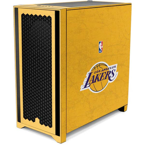 NBA Los Angeles Lakers Distressed Corsair 4000D Tempered Glass Mid-Tower ATX Case Skin
