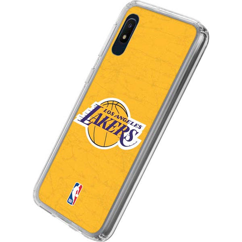 NBA Los Angeles Lakers Distressed Galaxy A10e Clear Case