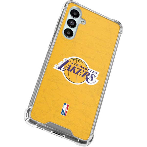 NBA Los Angeles Lakers Distressed Galaxy A16 5G Clear Case