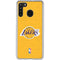 NBA Los Angeles Lakers Distressed Galaxy A21 Clear Case