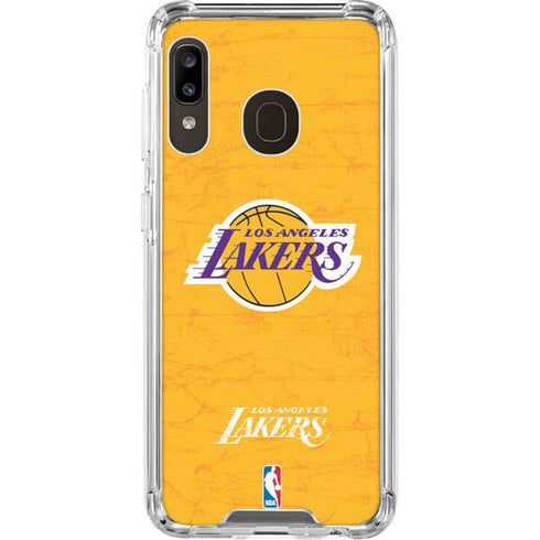 NBA Los Angeles Lakers Distressed Galaxy A30 Clear Case