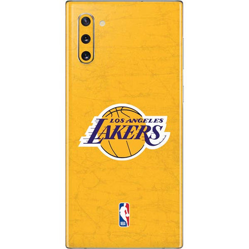 NBA Los Angeles Lakers Distressed Galaxy Note 10 Skin