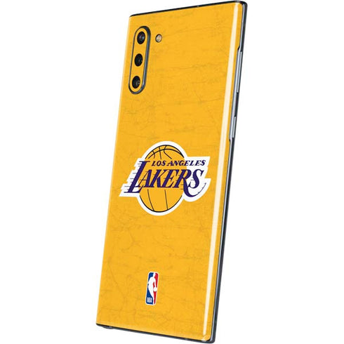 NBA Los Angeles Lakers Distressed Galaxy Note 10 Skin