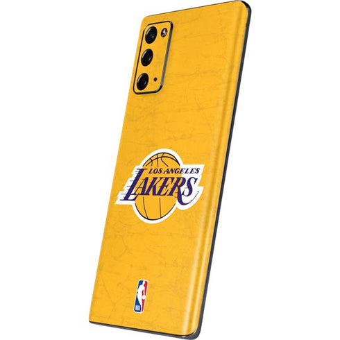 NBA Los Angeles Lakers Distressed Galaxy Note20 5G Skin