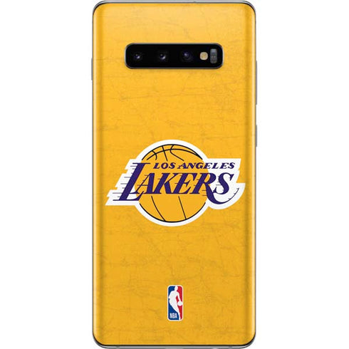 NBA Los Angeles Lakers Distressed Galaxy S10 Plus Skin