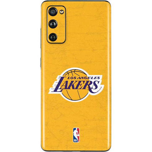 NBA Los Angeles Lakers Distressed Galaxy S20 Fan Edition Skin