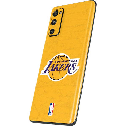 NBA Los Angeles Lakers Distressed Galaxy S20 Fan Edition Skin