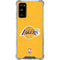 NBA Los Angeles Lakers Distressed Galaxy S20 FE Clear Case
