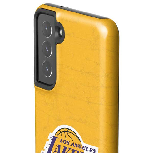 NBA Los Angeles Lakers Distressed Galaxy S21 5G Pro Case