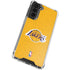NBA Los Angeles Lakers Distressed Galaxy S21 FE Clear Case