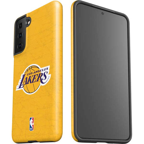 NBA Los Angeles Lakers Distressed Galaxy S21 FE Pro Case