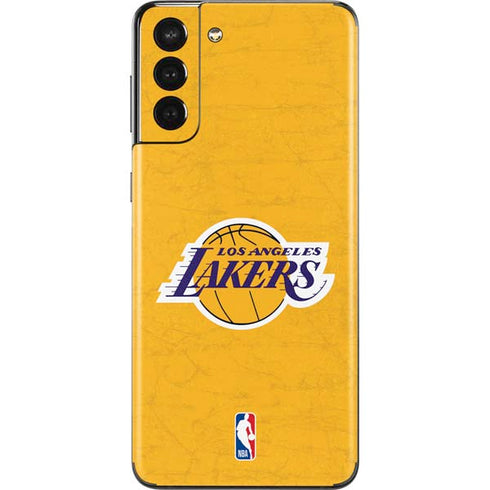 NBA Los Angeles Lakers Distressed Galaxy S21 Plus 5G Skin