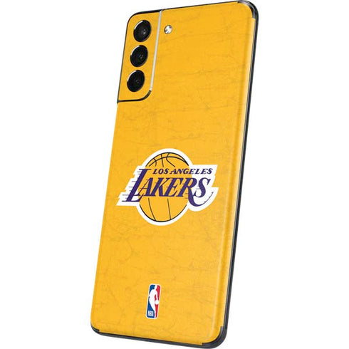 NBA Los Angeles Lakers Distressed Galaxy S21 Plus 5G Skin