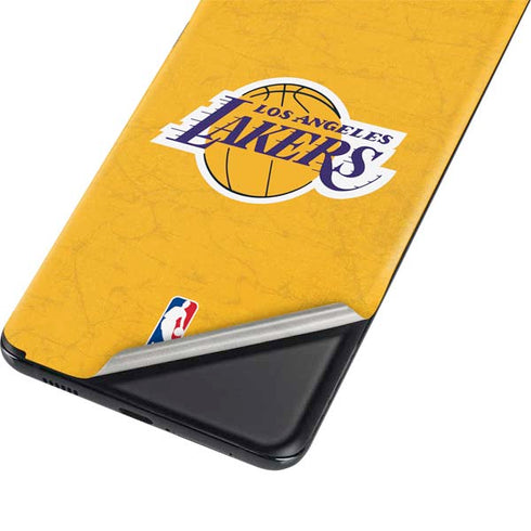 NBA Los Angeles Lakers Distressed Galaxy S21 Plus 5G Skin
