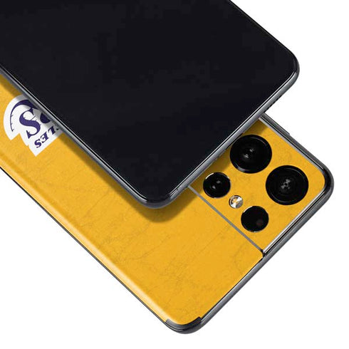 NBA Los Angeles Lakers Distressed Galaxy S21 Ultra 5G Skin