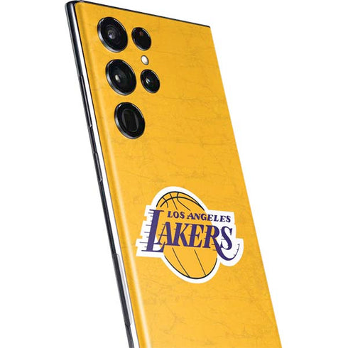 NBA Los Angeles Lakers Distressed Galaxy S22 Ultra Skin