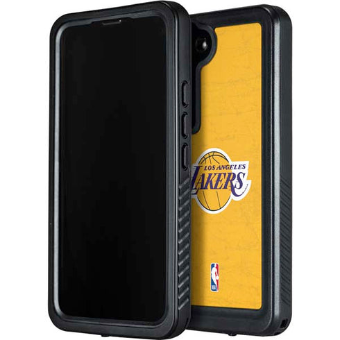 NBA Los Angeles Lakers Distressed Galaxy S23 Plus Waterproof Case