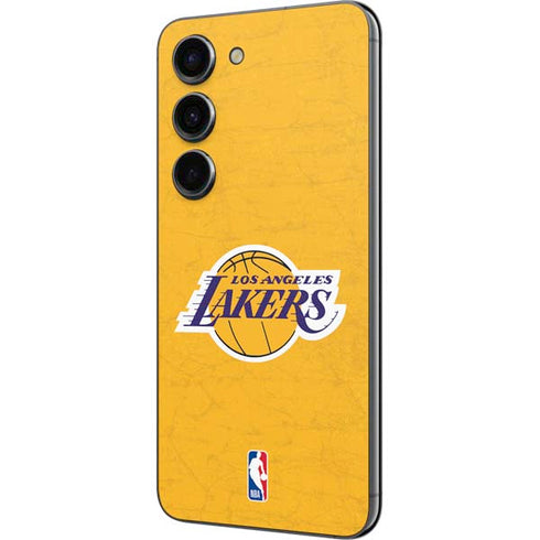 NBA Los Angeles Lakers Distressed Galaxy S23 Skin
