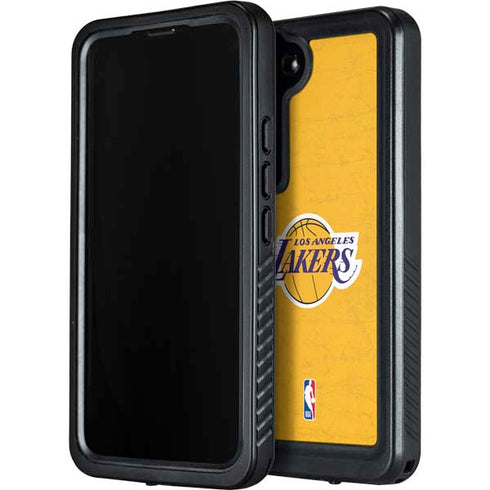 NBA Los Angeles Lakers Distressed Galaxy S23 Waterproof Case