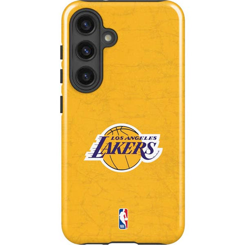 NBA Los Angeles Lakers Distressed Galaxy S24 Plus Impact Case