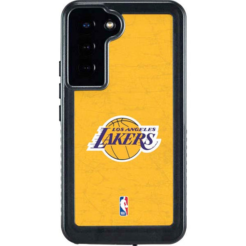 NBA Los Angeles Lakers Distressed Galaxy S24 Plus Waterproof Case