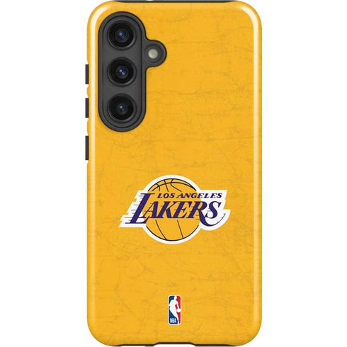 NBA Los Angeles Lakers Distressed Galaxy S25 Impact Case