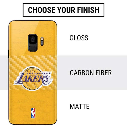 NBA Los Angeles Lakers Distressed Galaxy S9 Skin