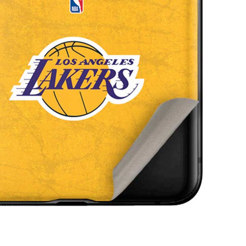 NBA Los Angeles Lakers Distressed Galaxy Z Flip Skin