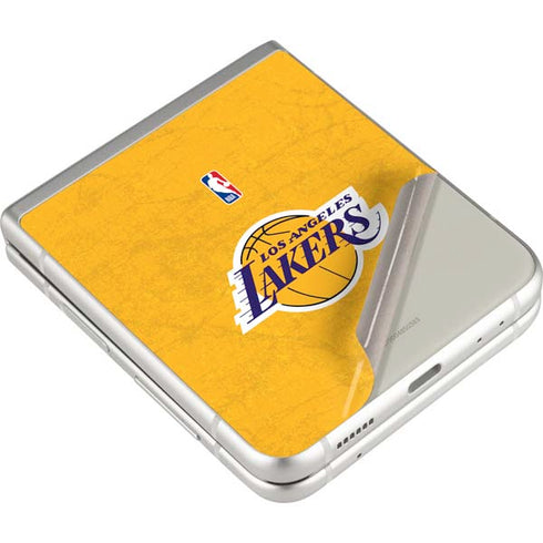 NBA Los Angeles Lakers Distressed Galaxy Z Flip3 5G Skin