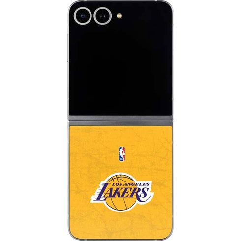 NBA Los Angeles Lakers Distressed Galaxy Z Flip6 Skin