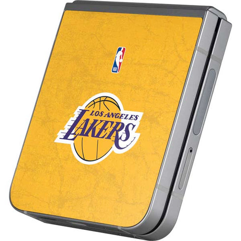 NBA Los Angeles Lakers Distressed Galaxy Z Flip6 Skin