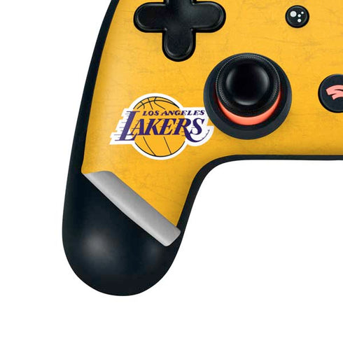 NBA Los Angeles Lakers Distressed Google Stadia Controller Skin