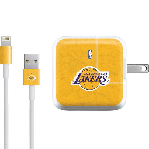 NBA Los Angeles Lakers Distressed iPad Charger (10W USB) Skin