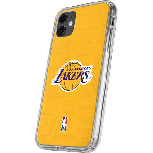 NBA Los Angeles Lakers Distressed iPhone 11 Clear Case