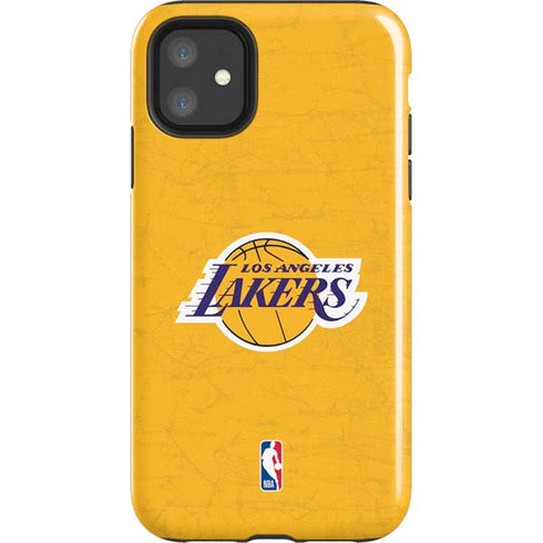 NBA Los Angeles Lakers Distressed iPhone 11 Impact Case