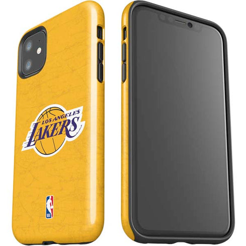 NBA Los Angeles Lakers Distressed iPhone 11 Impact Case