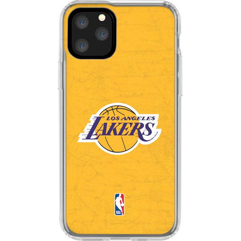 NBA Los Angeles Lakers Distressed iPhone 11 Pro Clear Case
