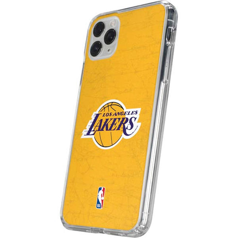 NBA Los Angeles Lakers Distressed iPhone 11 Pro Clear Case