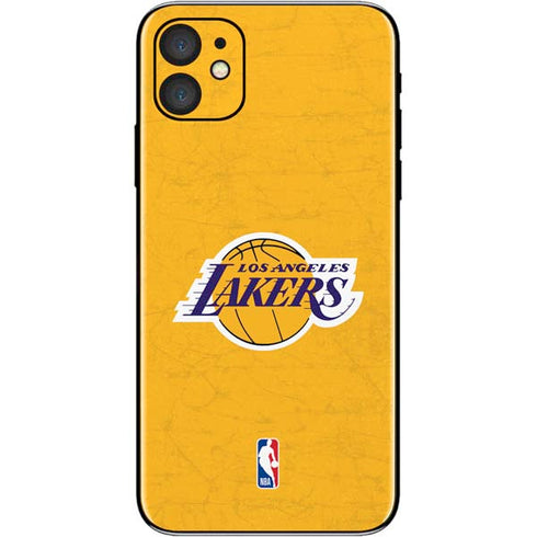 NBA Los Angeles Lakers Distressed iPhone 11 Skin