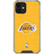 NBA Los Angeles Lakers Distressed iPhone 12 Clear Case