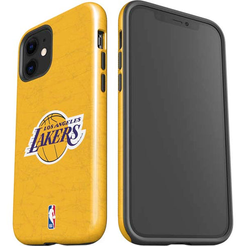 NBA Los Angeles Lakers Distressed iPhone 12 Mini Impact Case