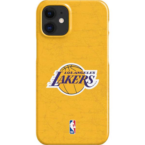 NBA Los Angeles Lakers Distressed iPhone 12 Mini Lite Case