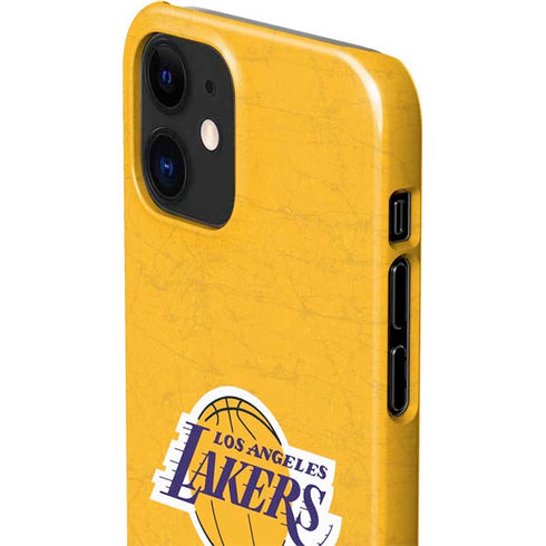 NBA Los Angeles Lakers Distressed iPhone 12 Mini Lite Case