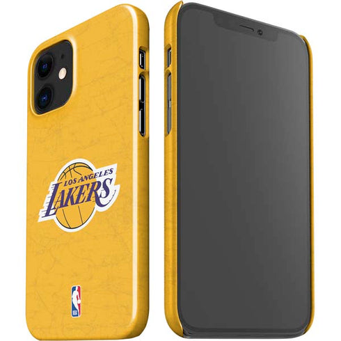 NBA Los Angeles Lakers Distressed iPhone 12 Mini Lite Case